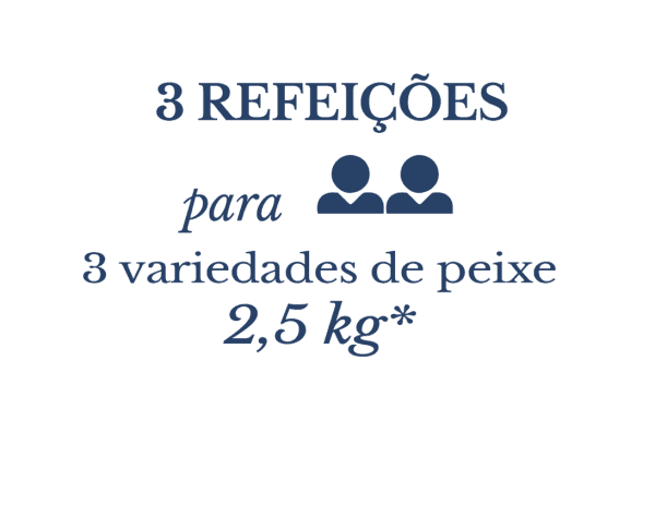 Cabaz Plus Peixe Fresco | 3 Refeições para 2 pax